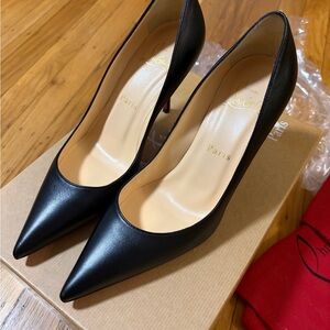 Christian Louboutin Women's Patent Leather Clare 80 Black Pumps brand new w box